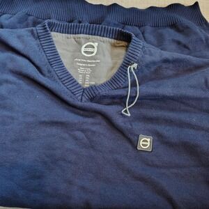 Volvo Official Merchandise Mens Navy Blue V-Neck Sweater Size 2XL‎ Pullover